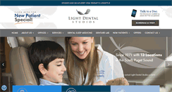 Desktop Screenshot of lightdentalstudios.com
